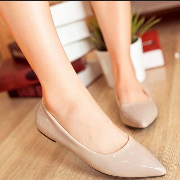A.NEW DAY POINTED TOE SLIP-ON WOMEN"S FLAT SHOE - Picture 1 of 14
